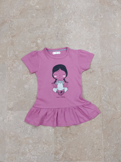 Pink Doll Frock Top for Girl