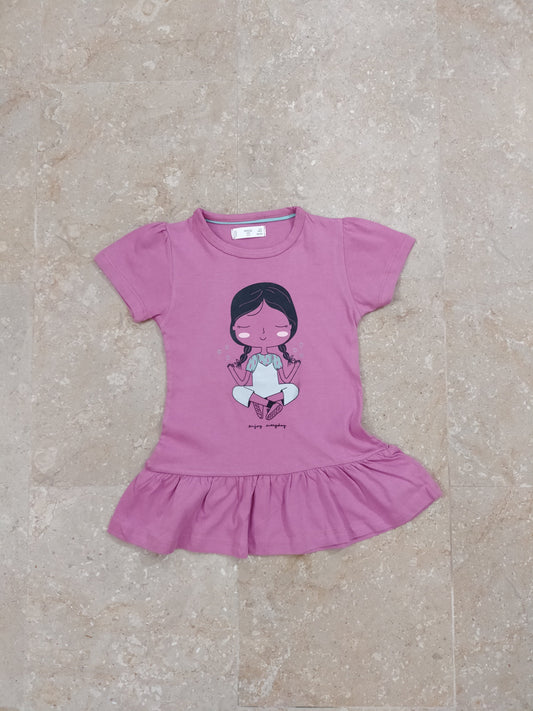 Pink Doll Frock Top for Girl