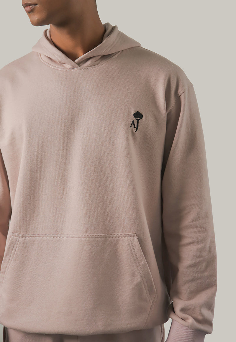 AJWET-02 UNISEX LINEN BEIGE HOODIE 1 PC