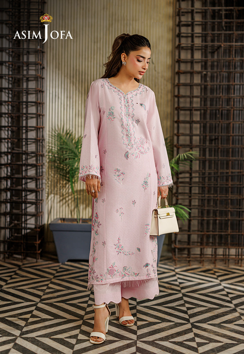 AJPB-302 Embroidered Cotton Dobby Stitched 2pcs
