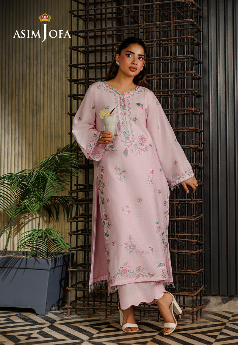 AJPB-302 Embroidered Cotton Dobby Stitched 2pcs