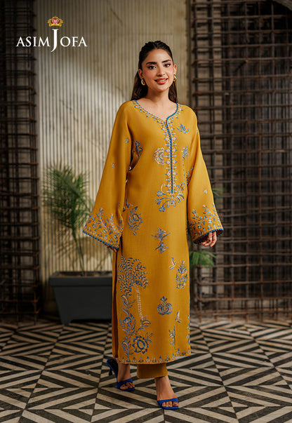 AJPB-314 Embroidered Raw Silk Stitched 2pcs
