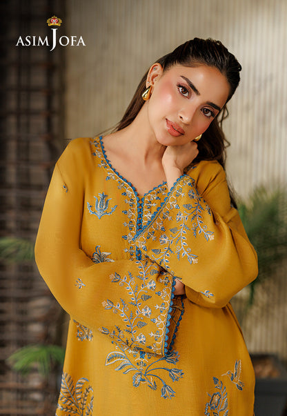 AJPB-314 Embroidered Raw Silk Stitched 2pcs