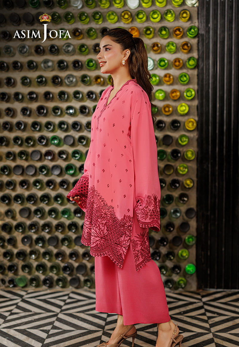 AJPB-316 Embroidered Raw Silk Stitched 2pcs