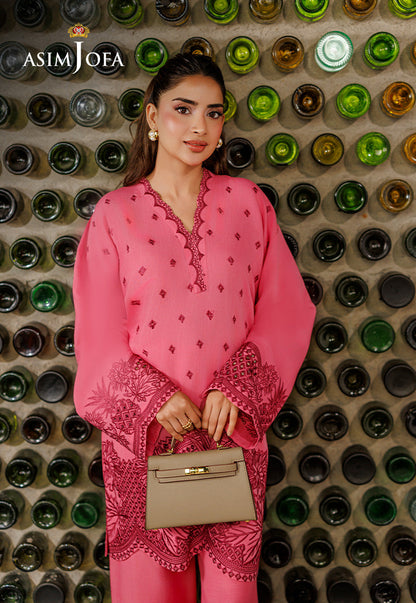 AJPB-316 Embroidered Raw Silk Stitched 2pcs
