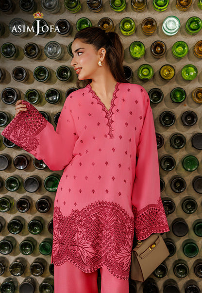 AJPB-316 Embroidered Raw Silk Stitched 2pcs
