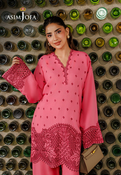 AJPB-316 Embroidered Raw Silk Stitched 2pcs