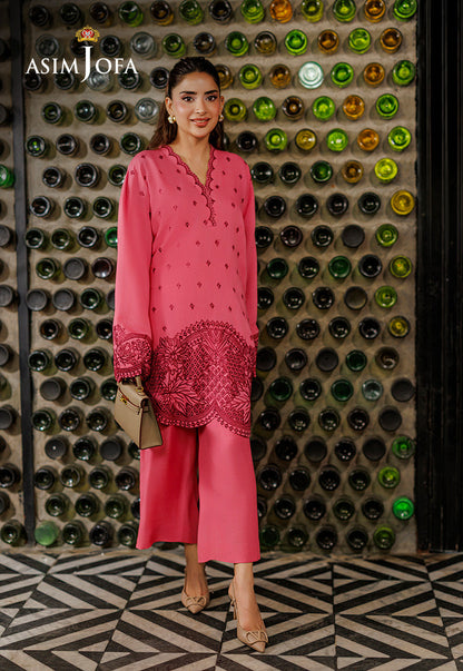 AJPB-316 Embroidered Raw Silk Stitched 2pcs