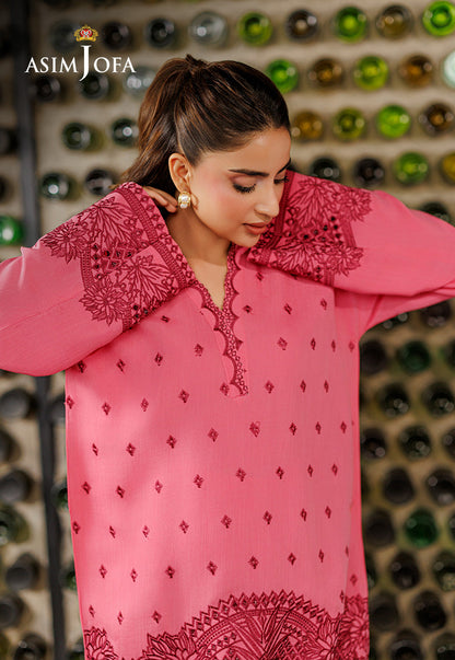 AJPB-316 Embroidered Raw Silk Stitched 2pcs