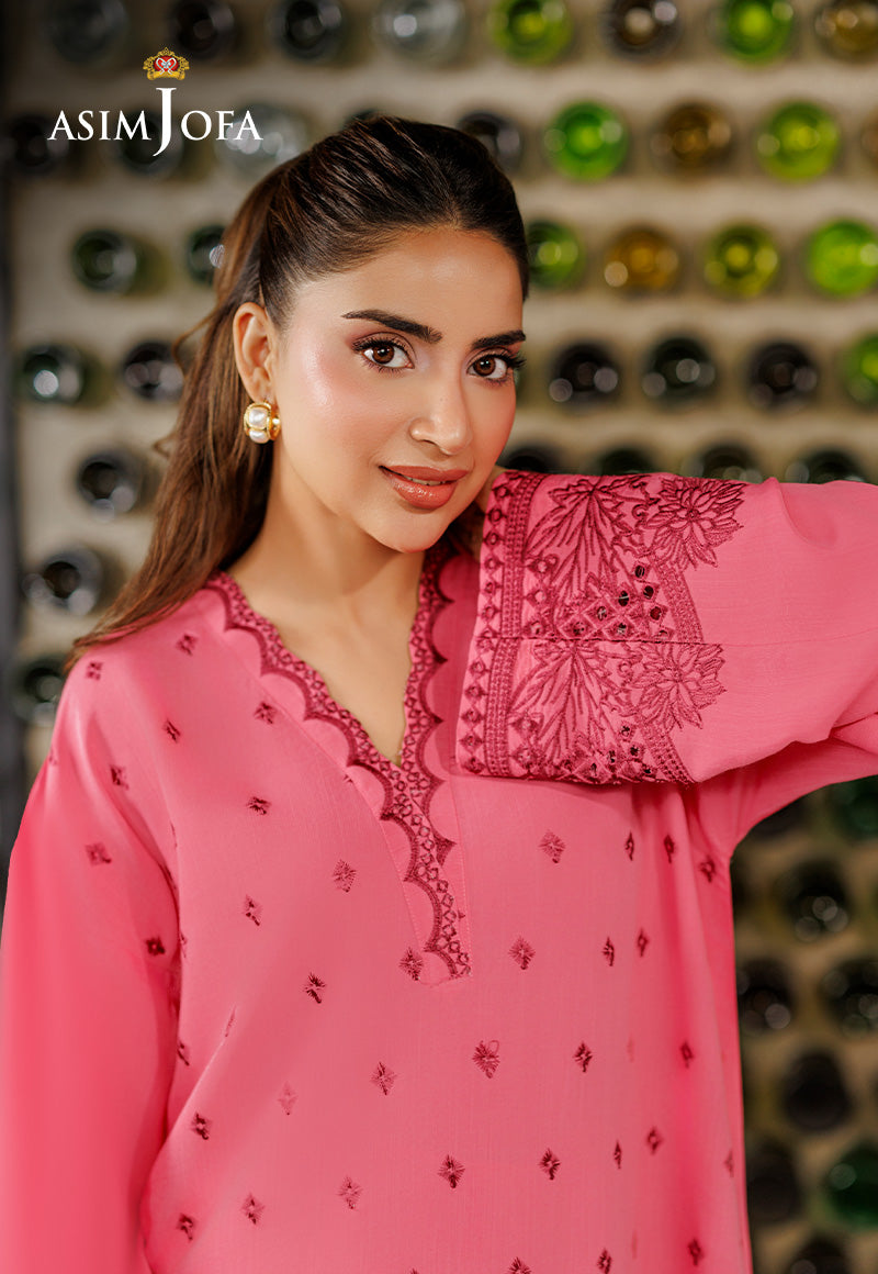 AJPB-316 Embroidered Raw Silk Stitched 2pcs