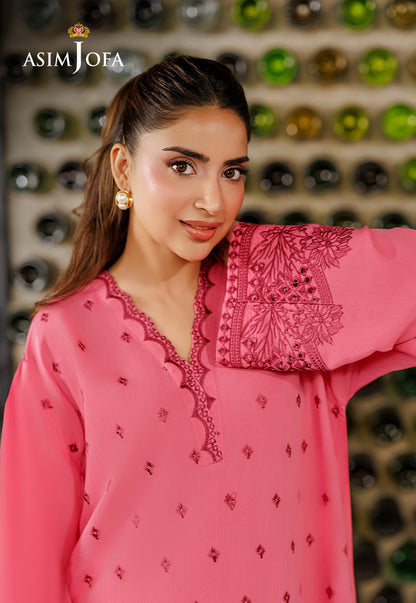 AJPB-316 Embroidered Raw Silk Stitched 2pcs