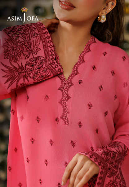 AJPB-316 Embroidered Raw Silk Stitched 2pcs