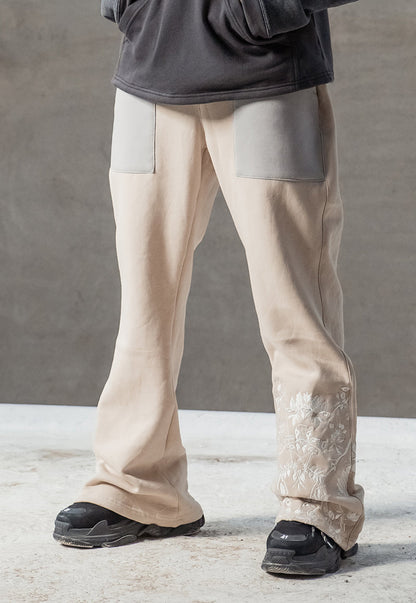 AJWPB-04 UNISEX WIDE-LEG EMBROIDERED SWEATPANTS 1 PC