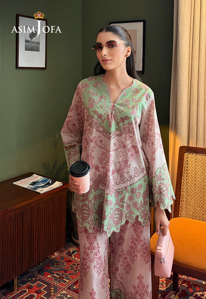 AJPBC-08 Printed Cambric Stitched 2 Pcs