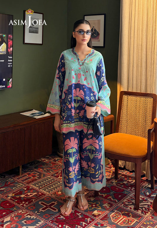 AJPBC-04 Printed Cambric Stitched 2 Pcs