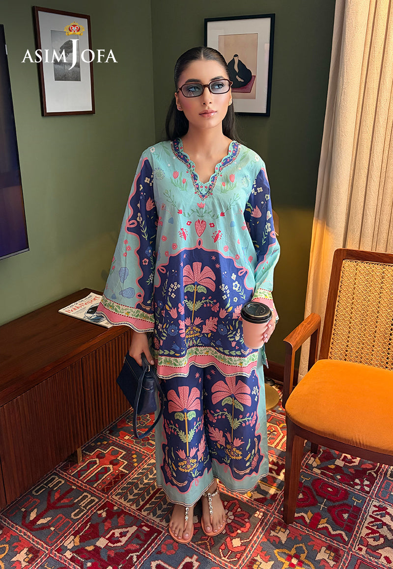 AJPBC-04 Printed Cambric Stitched 2 Pcs