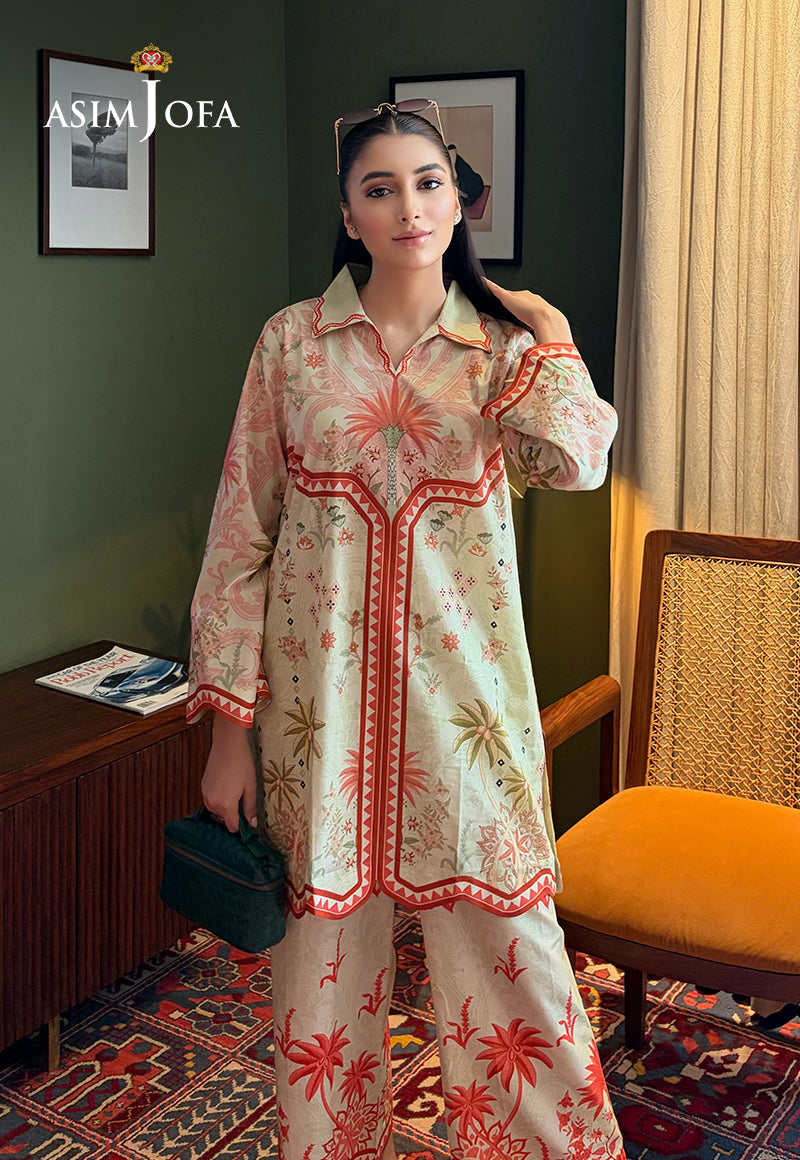 AJPBC-05 Printed Cambric Stitched 2 Pcs