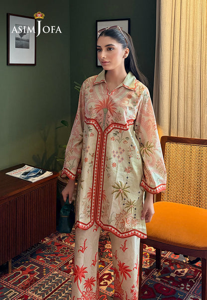 AJPBC-05 Printed Cambric Stitched 2 Pcs