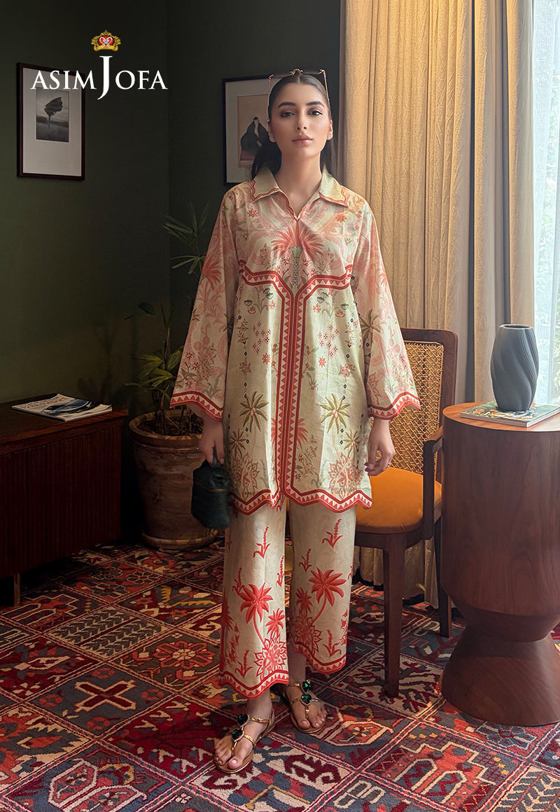 AJPBC-05 Printed Cambric Stitched 2 Pcs
