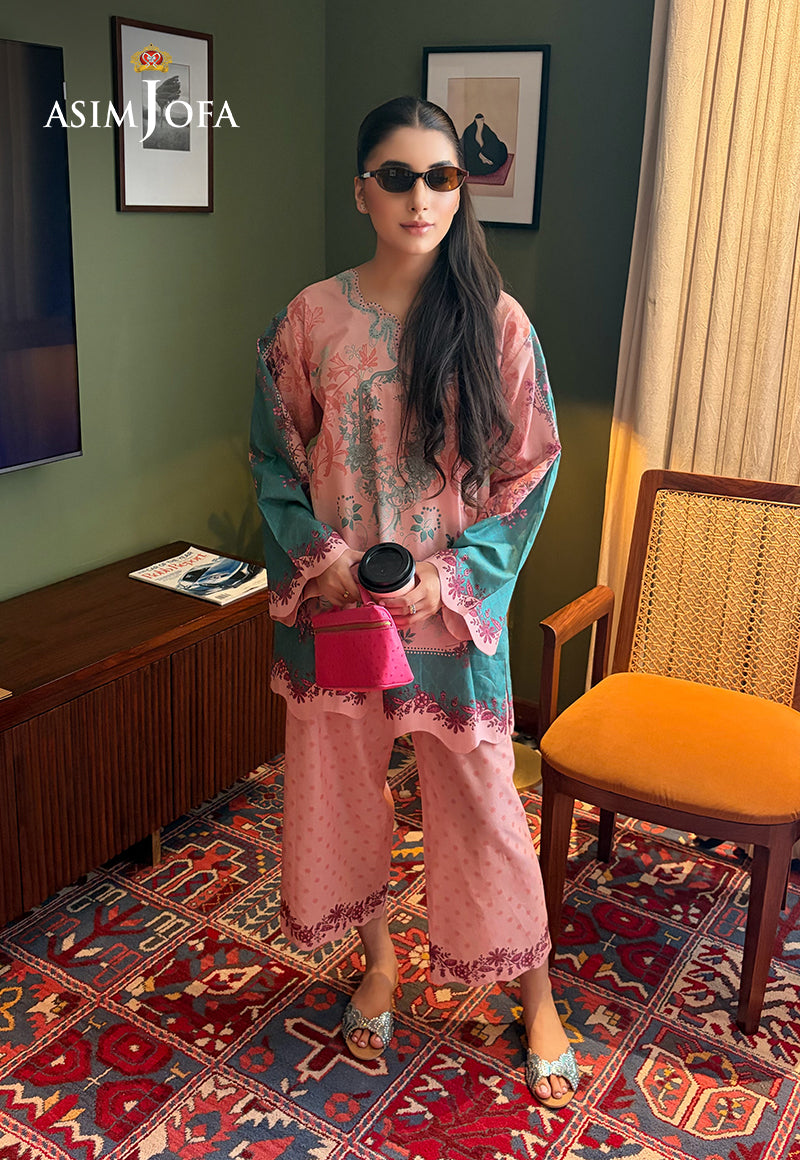 AJPBC-09 Printed Cambric Stitched 2 Pcs