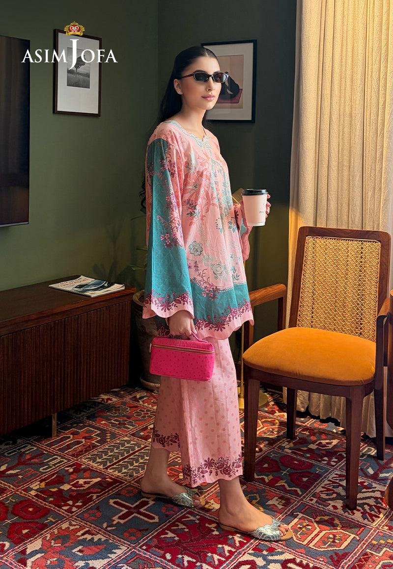 AJPBC-09 Printed Cambric Stitched 2 Pcs