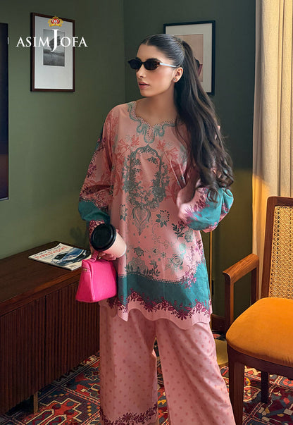 AJPBC-09 Printed Cambric Stitched 2 Pcs