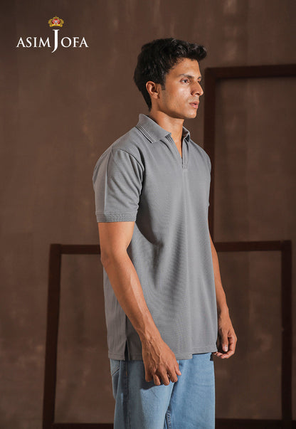 AJMPO-15 ZIPPER POLO T-SHIRT 1 PC
