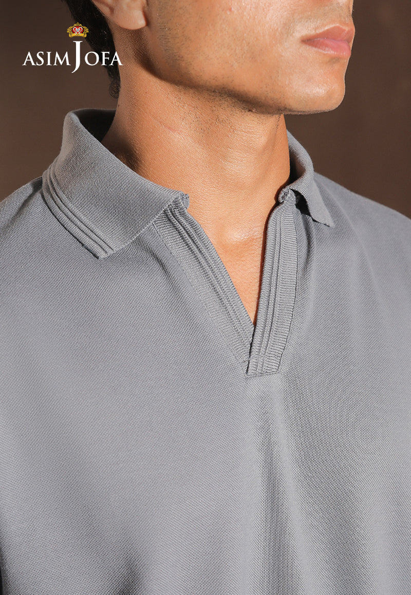 AJMPO-15 ZIPPER POLO T-SHIRT 1 PC