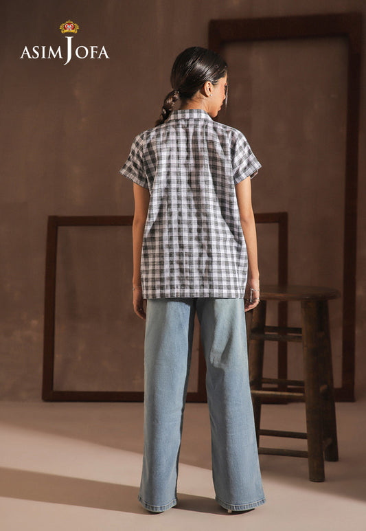 AJWWT-02 WOVEN CHECK SHIRT 1 PC