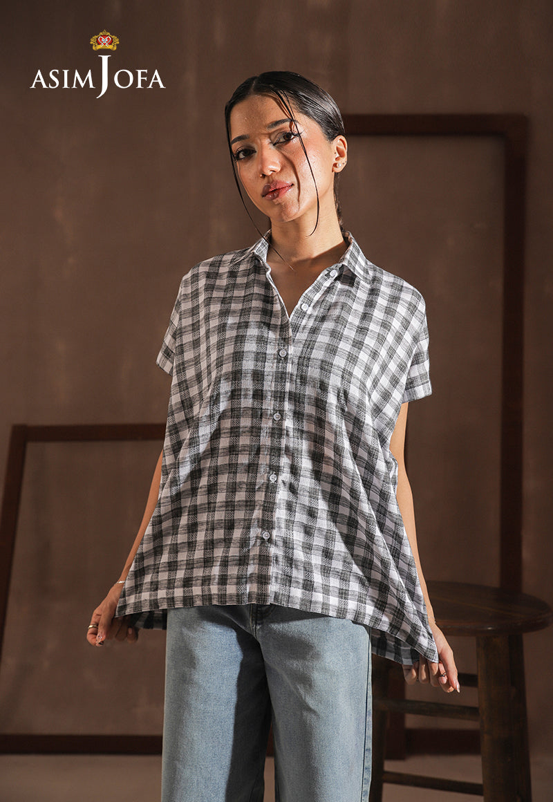 AJWWT-02 WOVEN CHECK SHIRT 1 PC