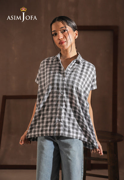 AJWWT-02 WOVEN CHECK SHIRT 1 PC