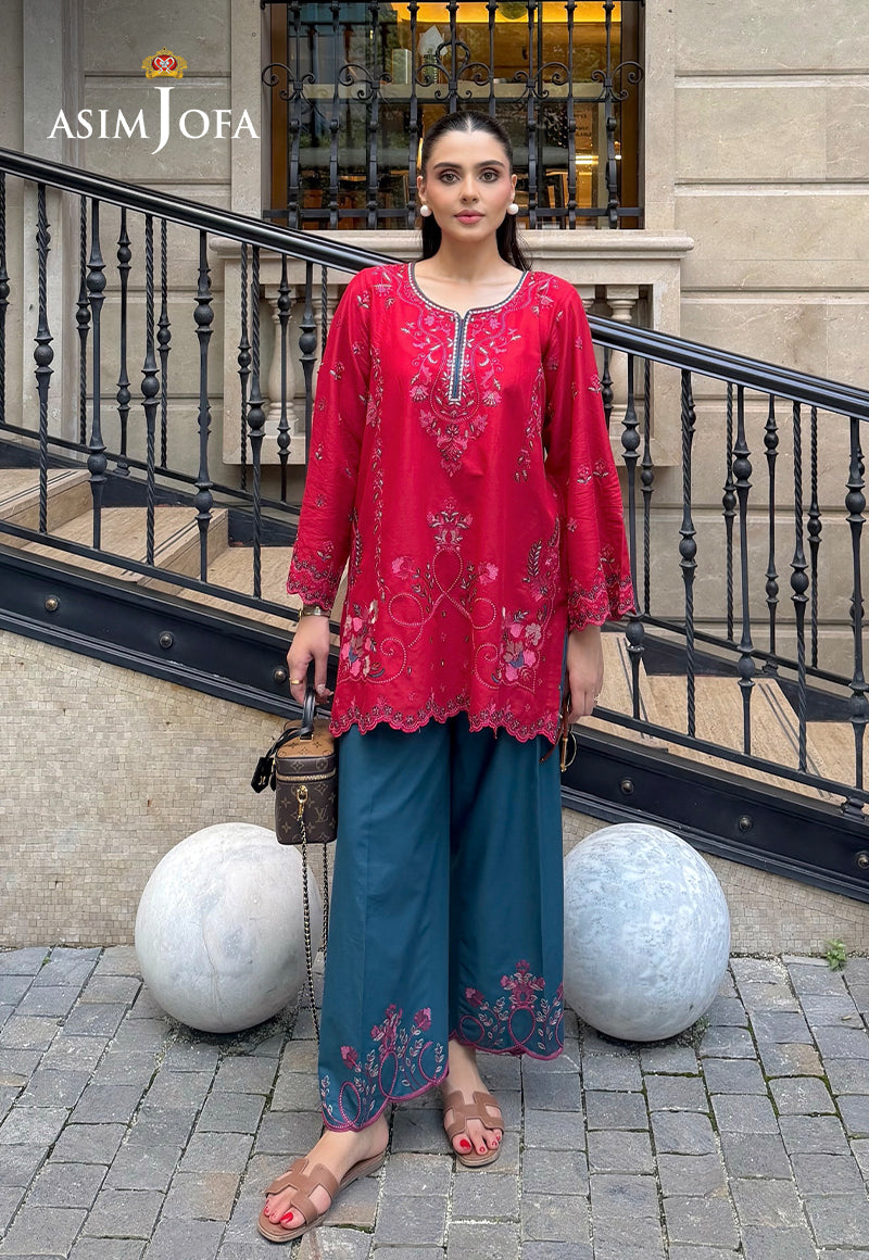 AJPBE-05 Embroidered Cambric Stitched 2 Pcs