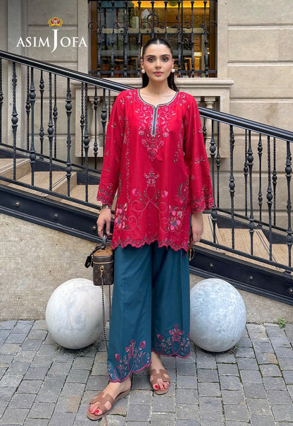 AJPBE-05 Embroidered Cambric Stitched 2 Pcs