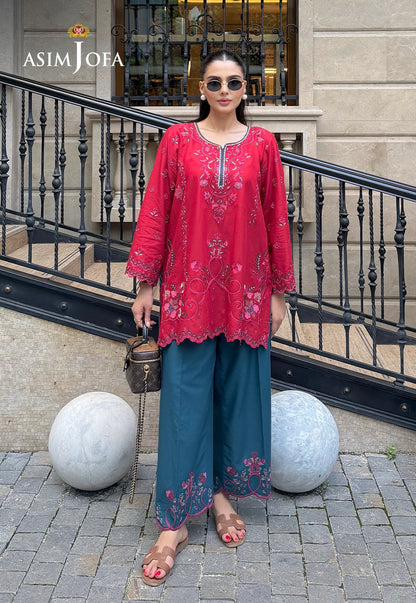 AJPBE-05 Embroidered Cambric Stitched 2 Pcs