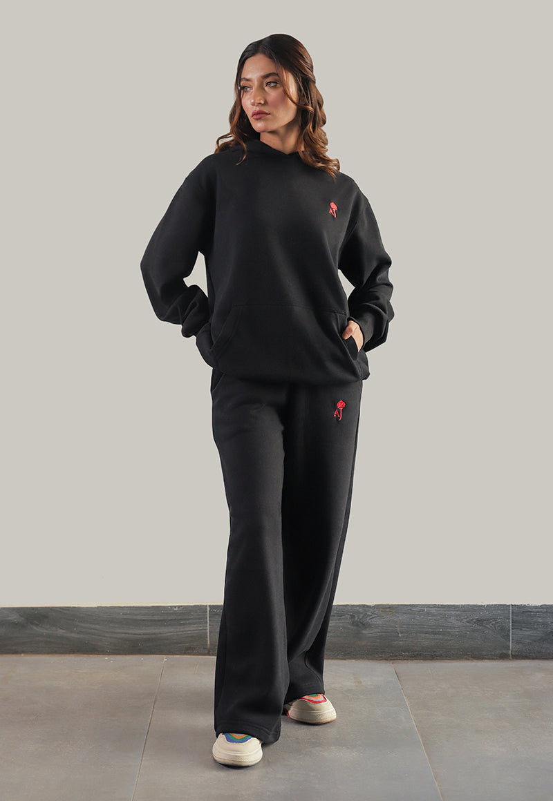AJWET-01 UNISEX BLACK HOODIE 1 PC
