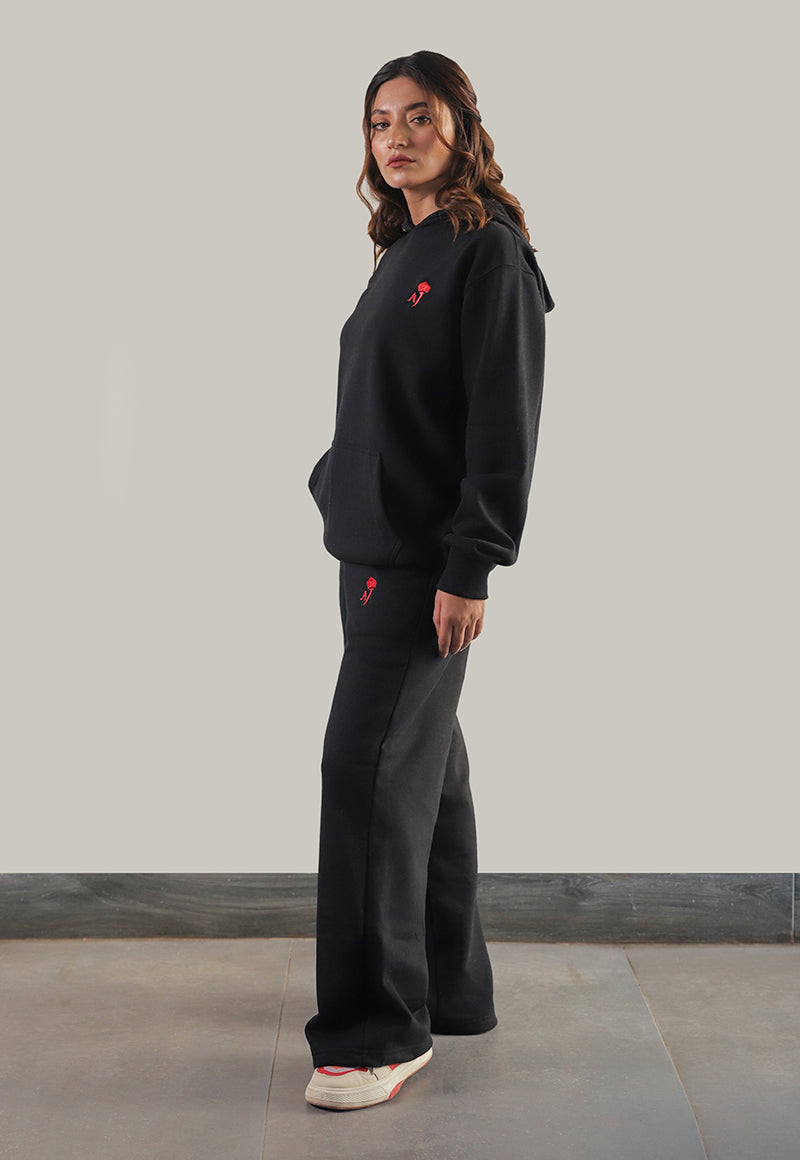 AJWET-01 UNISEX BLACK HOODIE 1 PC