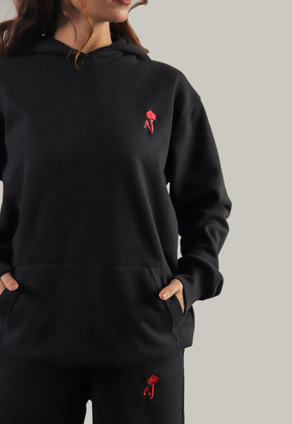 AJWET-01 UNISEX BLACK HOODIE 1 PC