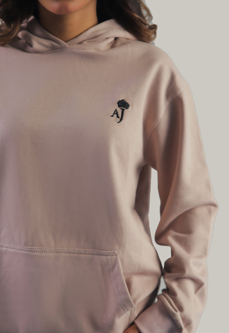 AJWET-02 UNISEX LINEN BEIGE HOODIE 1 PC
