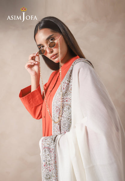 AJHS-13 KASHMIRI HAND EMBROIDERED SHAWL 1 PC