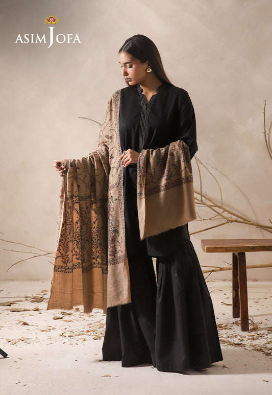 AJHS-18 EMBROIDERED SHAWL 1 PC