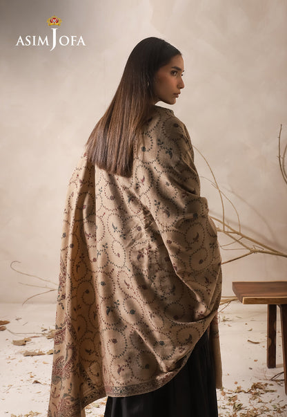 AJHS-18 EMBROIDERED SHAWL 1 PC