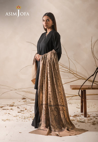 AJHS-18 EMBROIDERED SHAWL 1 PC