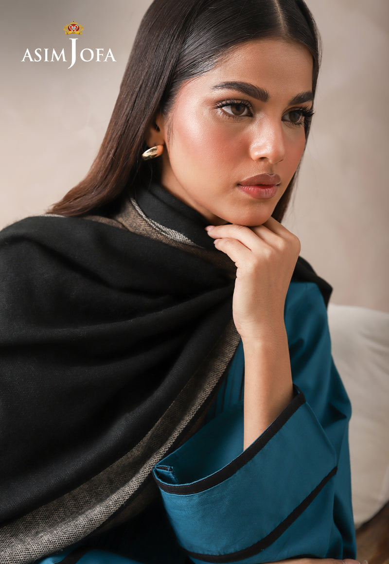 AJHS-05 STRIPED BORDER STOLE 1 PC