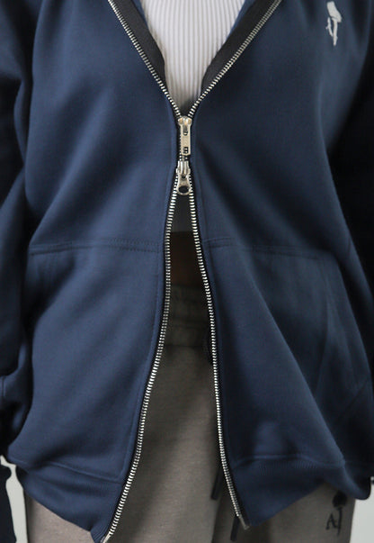 AJWET-04 UNISEX DOUBLE ZIPPER HOODIE 1 PC