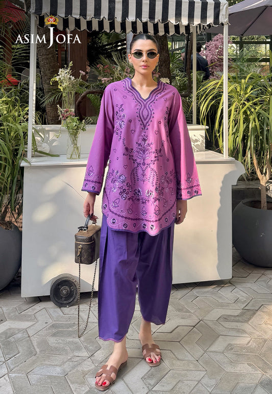 AJPBE-04 Embroidered Cambric Stitched 2 Pcs