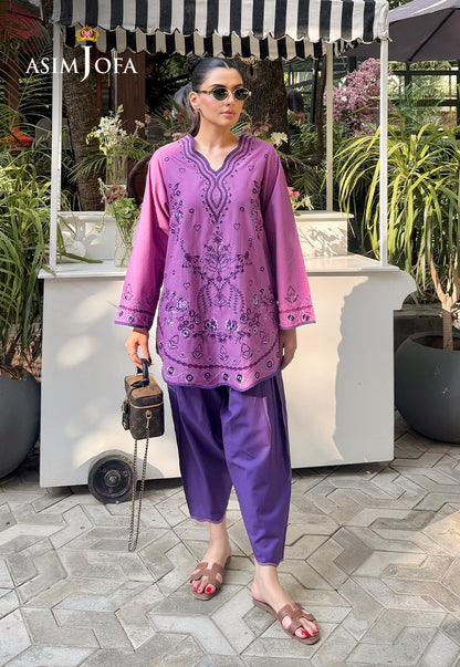 AJPBE-04 Embroidered Cambric Stitched 2 Pcs