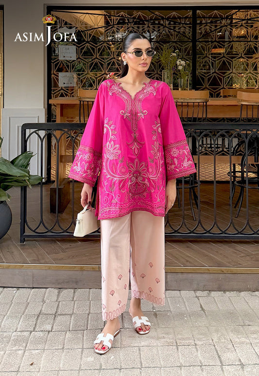 AJPBE-01 Embroidered Cambric Stitched 2 Pcs