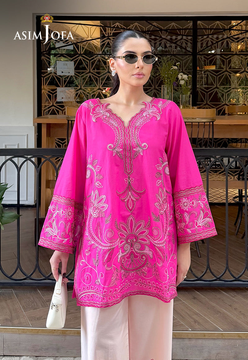 AJPBE-01 Embroidered Cambric Stitched 2 Pcs