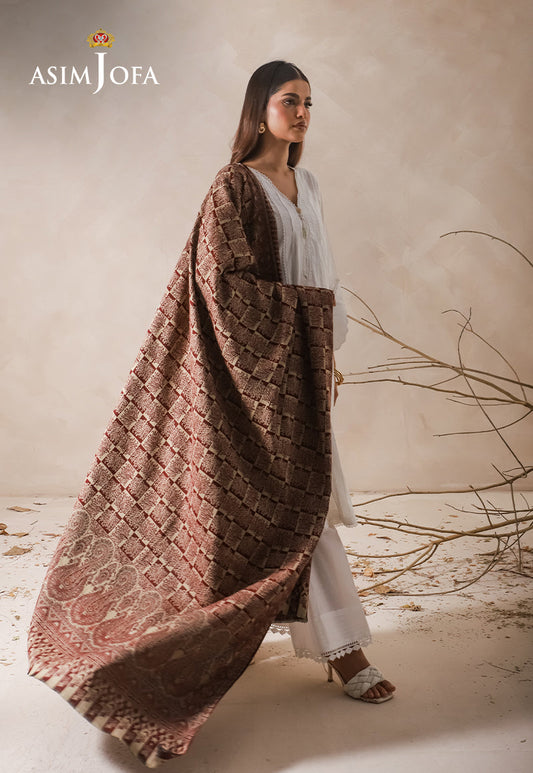 AJHS-02 PAISLEY PATTERN JACQUARD SHAWL 1 PC