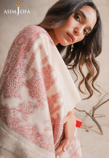 AJHS-22 JACQUARD VELVET BORDER SHAWL 1 PC